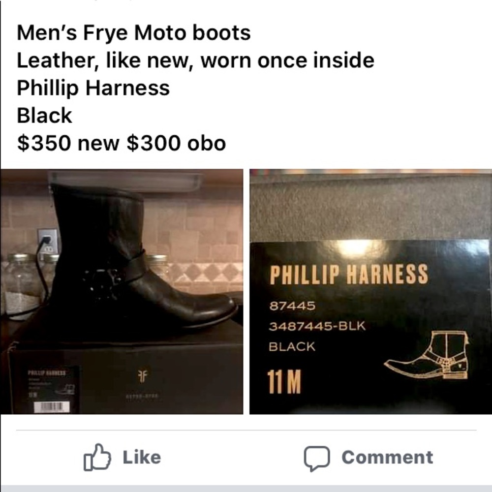 Mens Frye leather boots